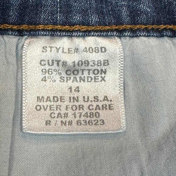 Not Your Daughters Jeans Womens 14 Blue Denim Straight Leg Capris Everyday USA - Picture 4 of 13